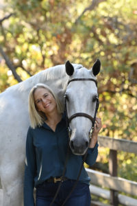 Tonya Johnston beside her horse